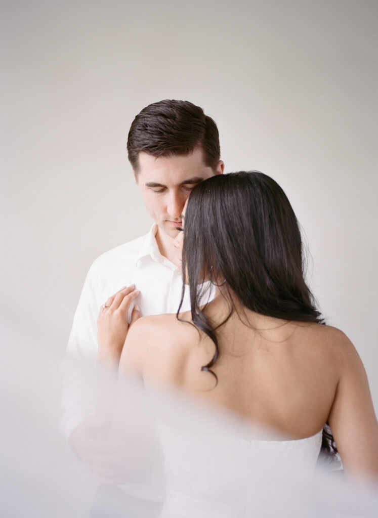 oregon engagement photo indoors