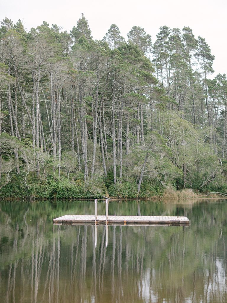 Dock in the middle of a lake