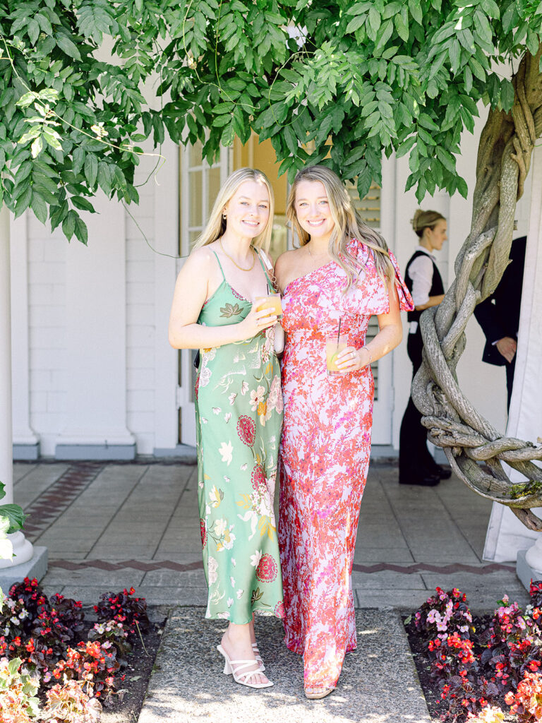 Chic Wedding Guest at a Waverley country club wedding