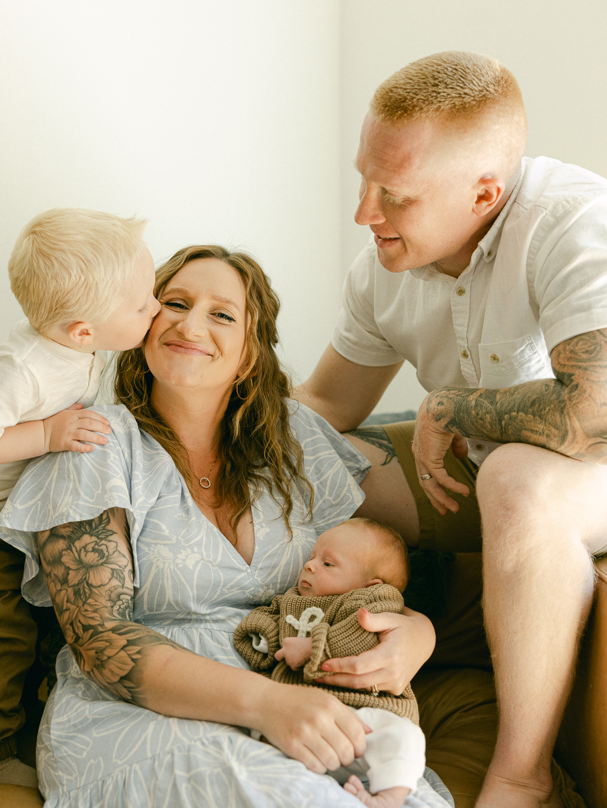 Eugene, Oregon in-home lifestyle newborn session