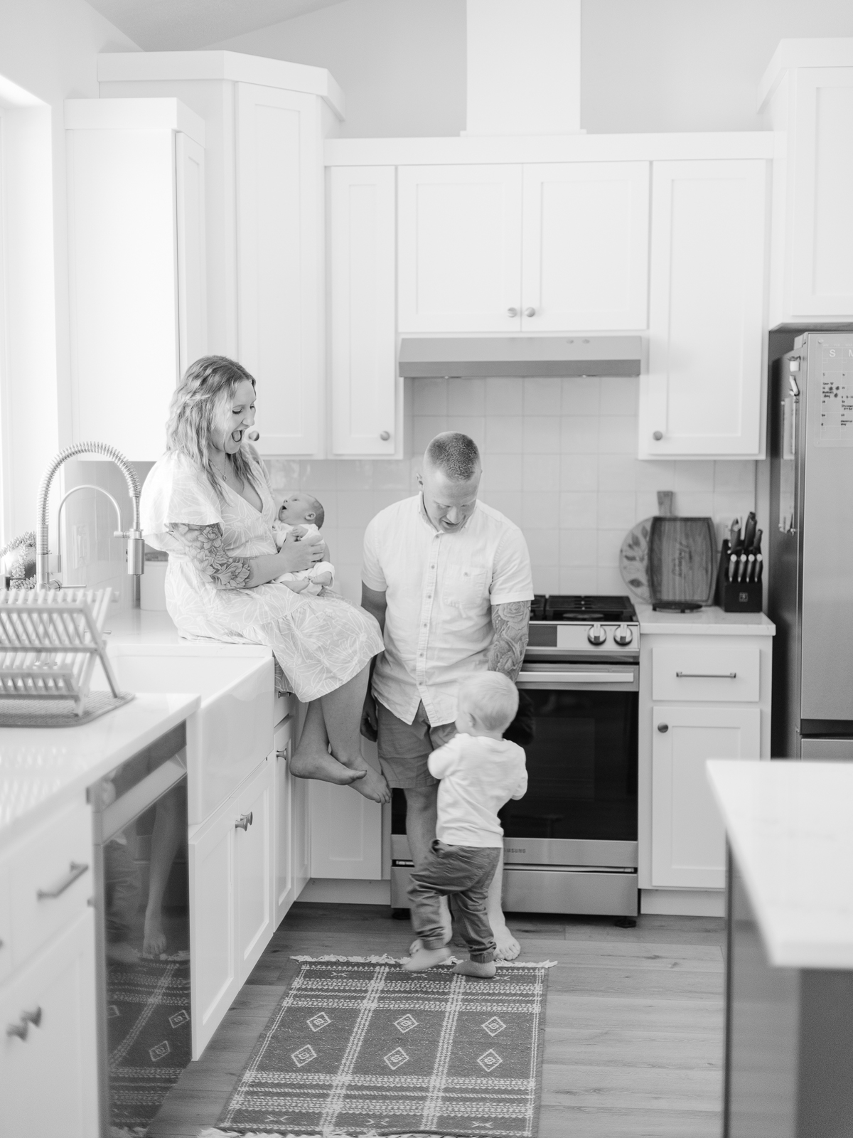 Eugene, Oregon in-home lifestyle newborn session