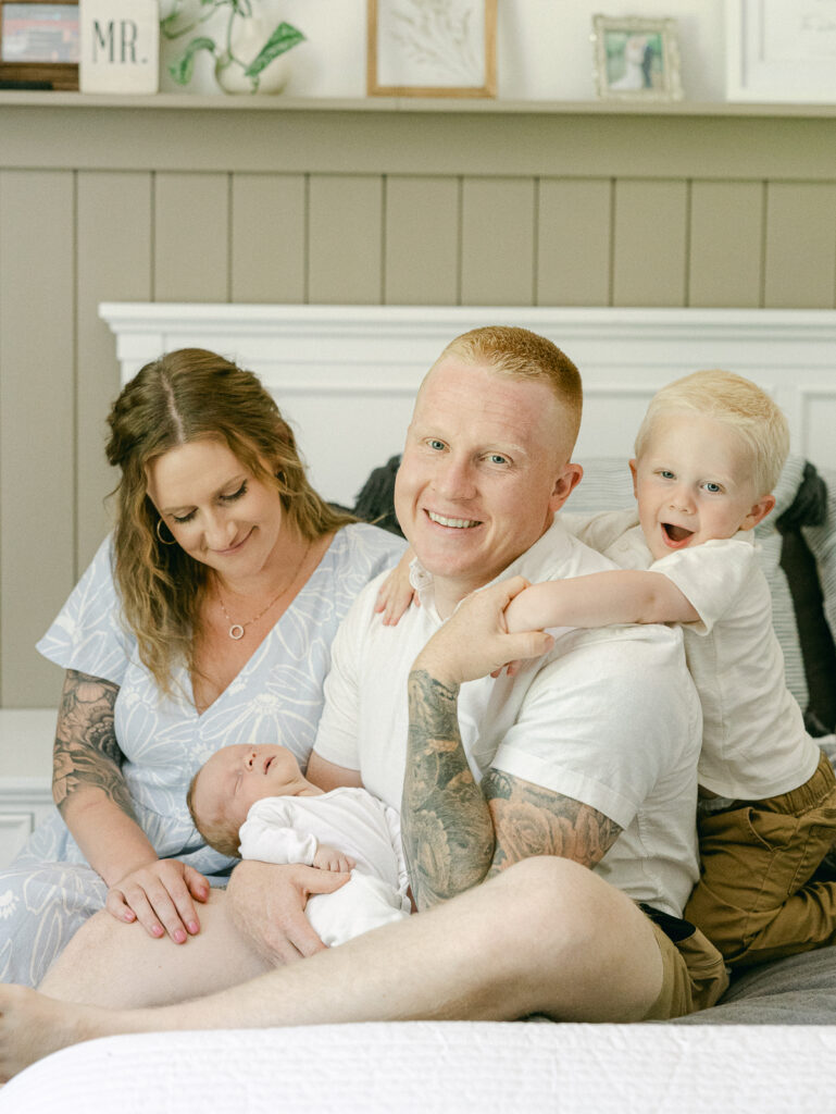 Eugene, Oregon in-home lifestyle newborn session