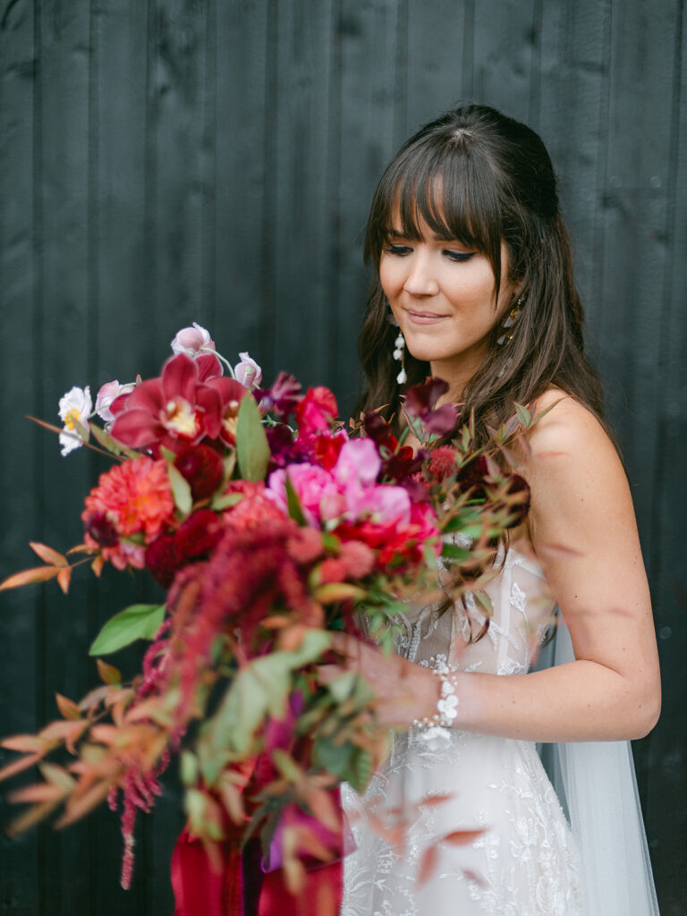 jewel tone wedding bouquet