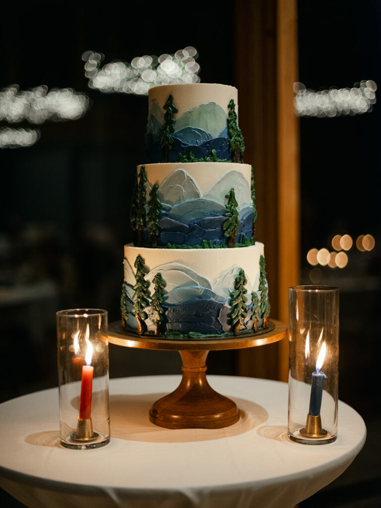 Pacific Northwest wedding cake