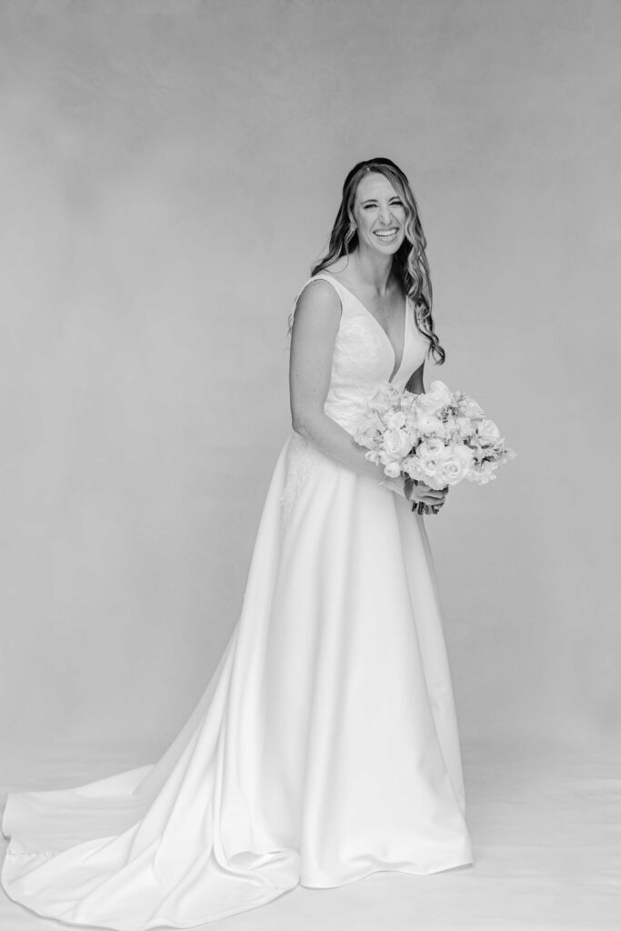 bride on her wedding day at Waverley country club