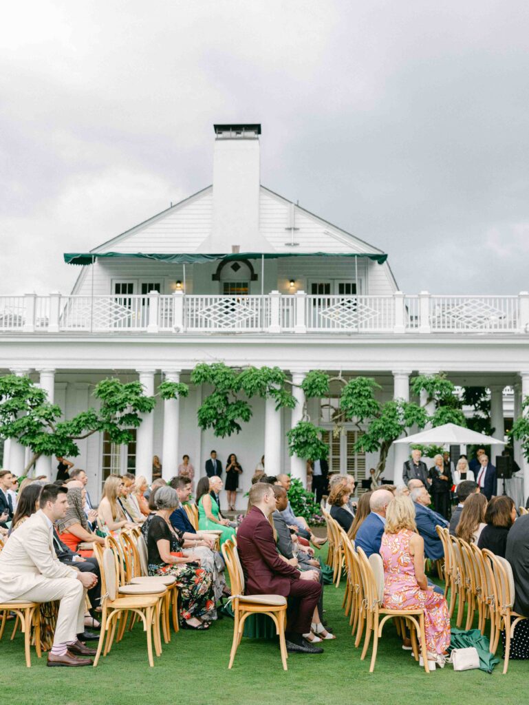 ceremony at Waverley country club