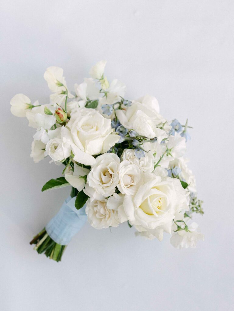 white wedding bouquet