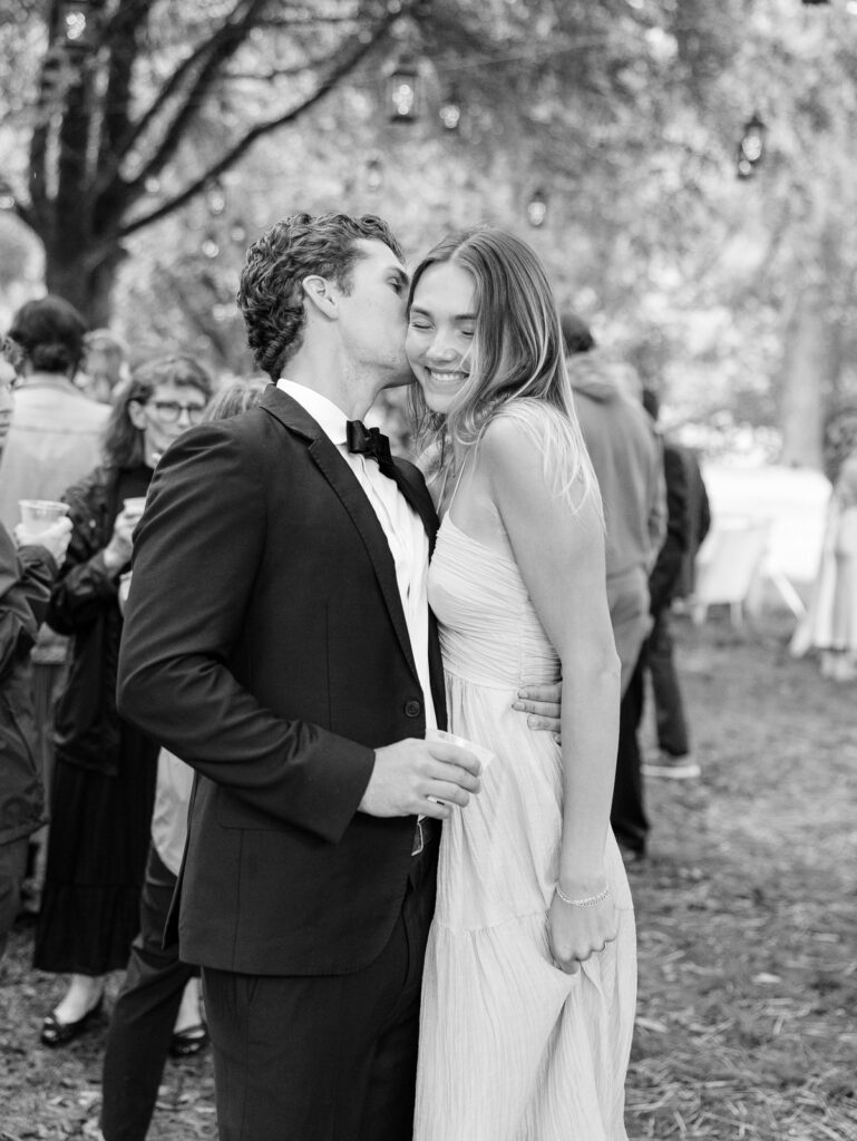 Intimate private estate wedding celebration with friends and family