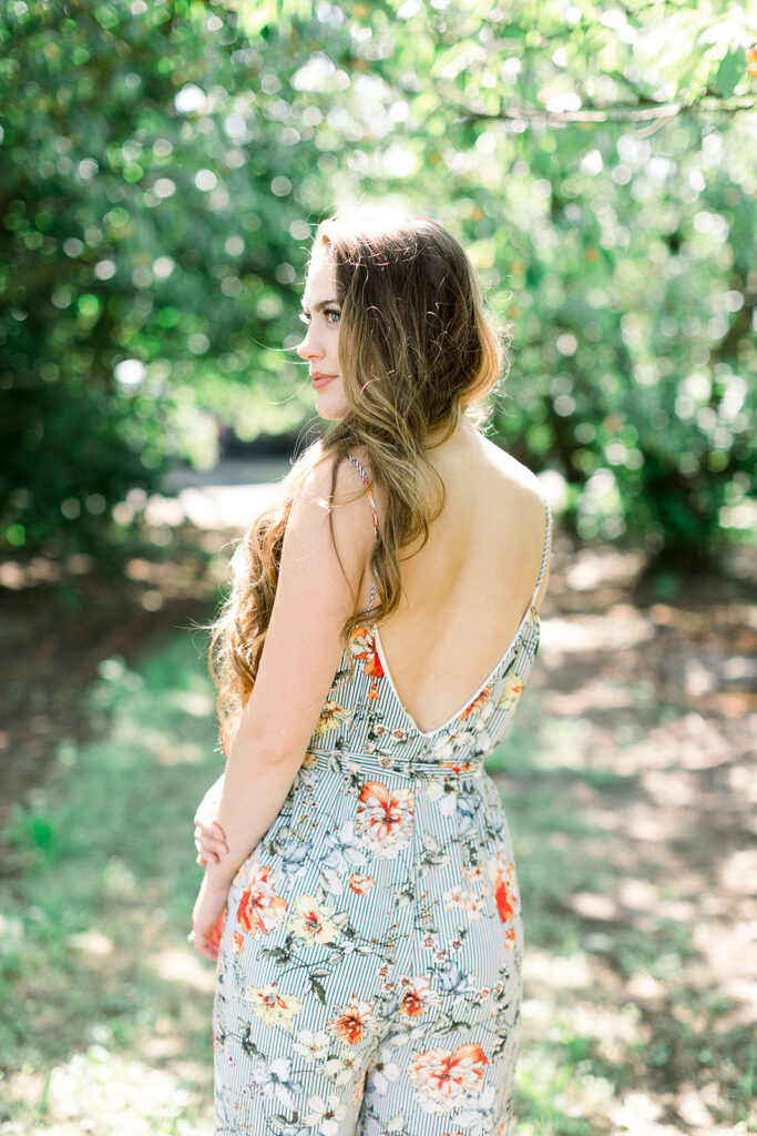 Golden light summer senior session in Eugene