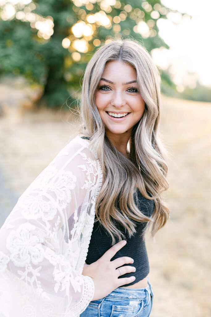 Senior photo location at Dorris Ranch in Springfield, Oregon