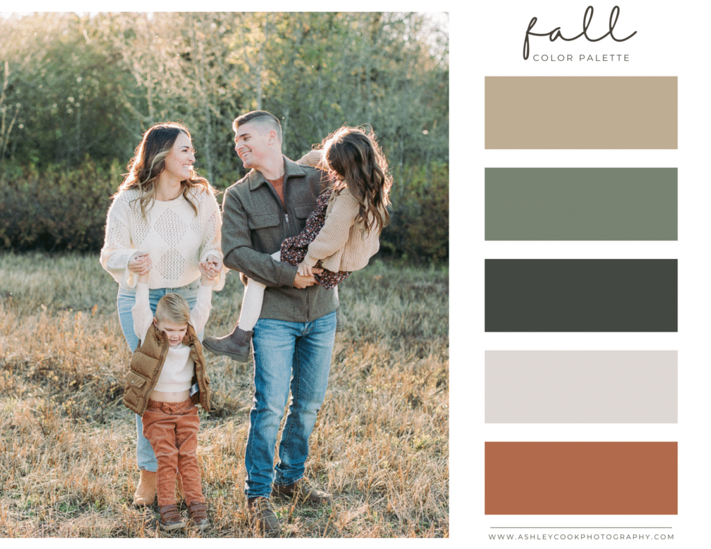 family pictures color scheme