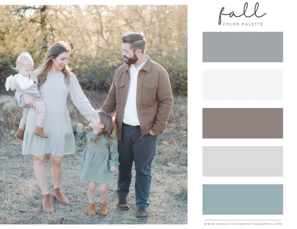 fall family photo color scheme
