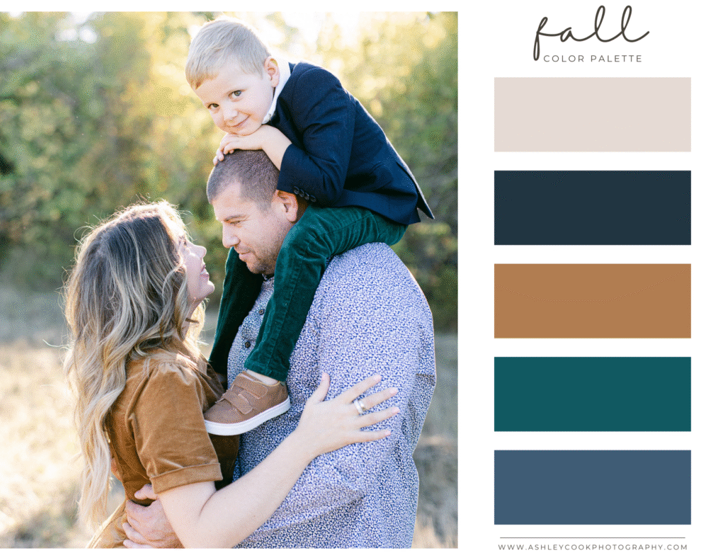 family pictures color scheme