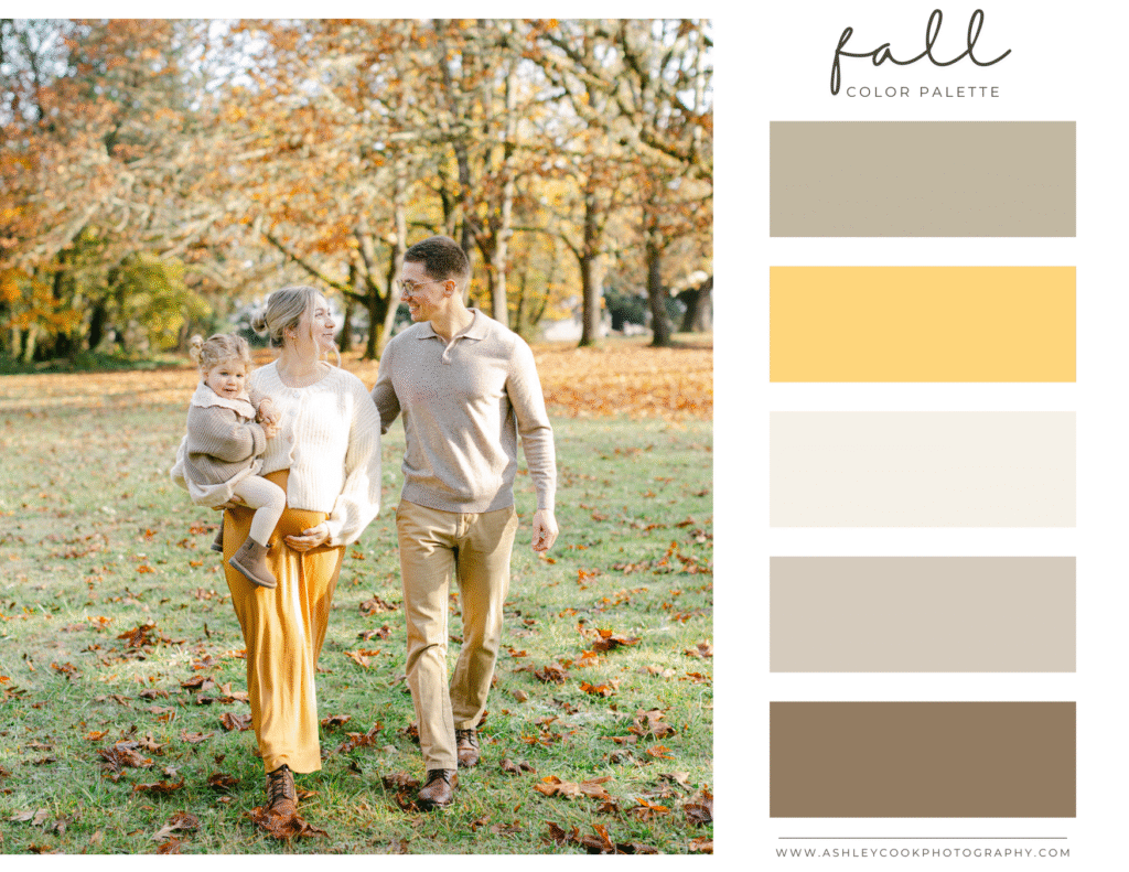 family pictures color scheme