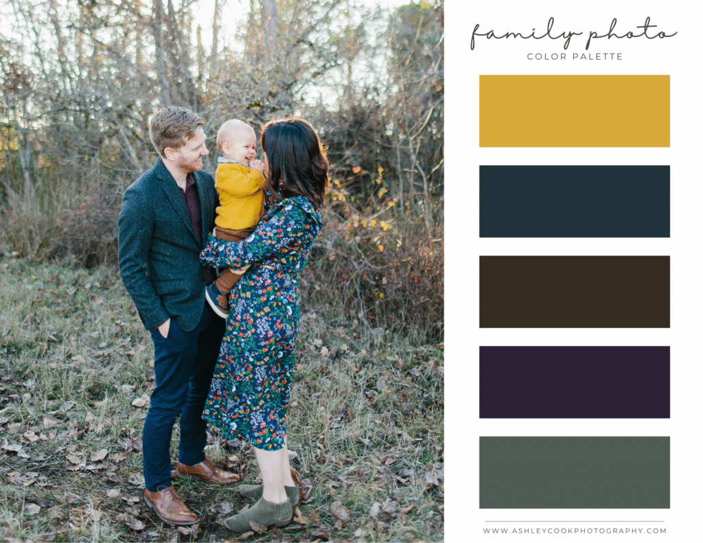 family photo color schemes