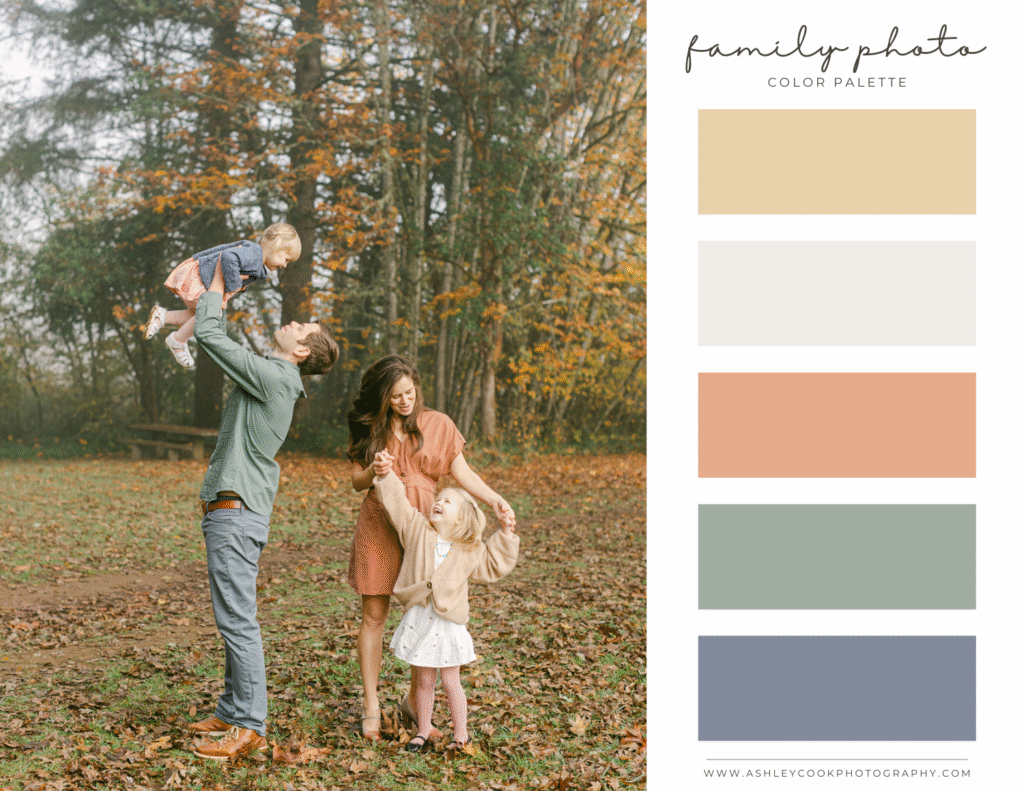 family photo color schemes
