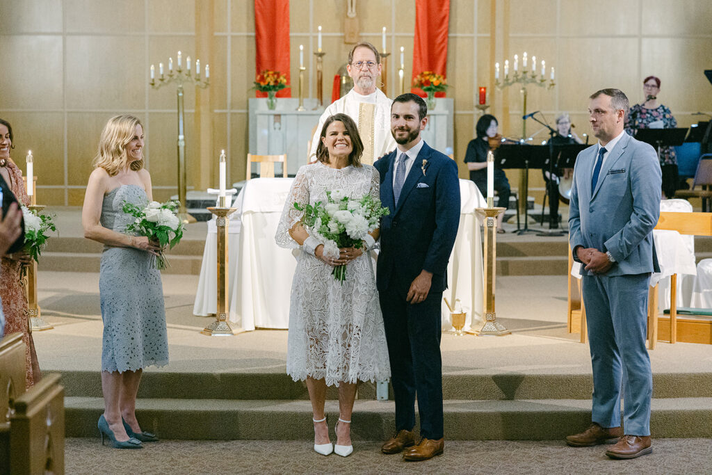 Intimate church wedding ceremony Portland Oregon