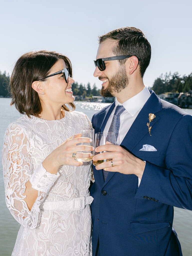 Romantic wedding portraits Portland Oregon micro wedding