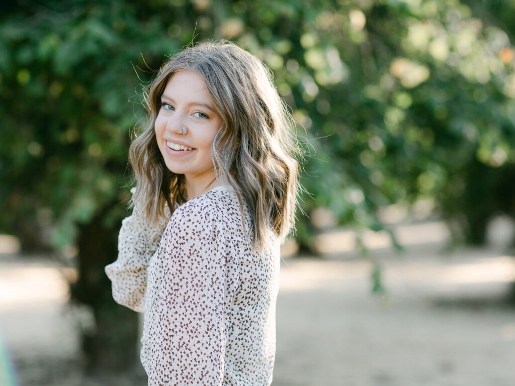 Senior photos at Mount Pisgah Arboretum near Eugene, Oregon