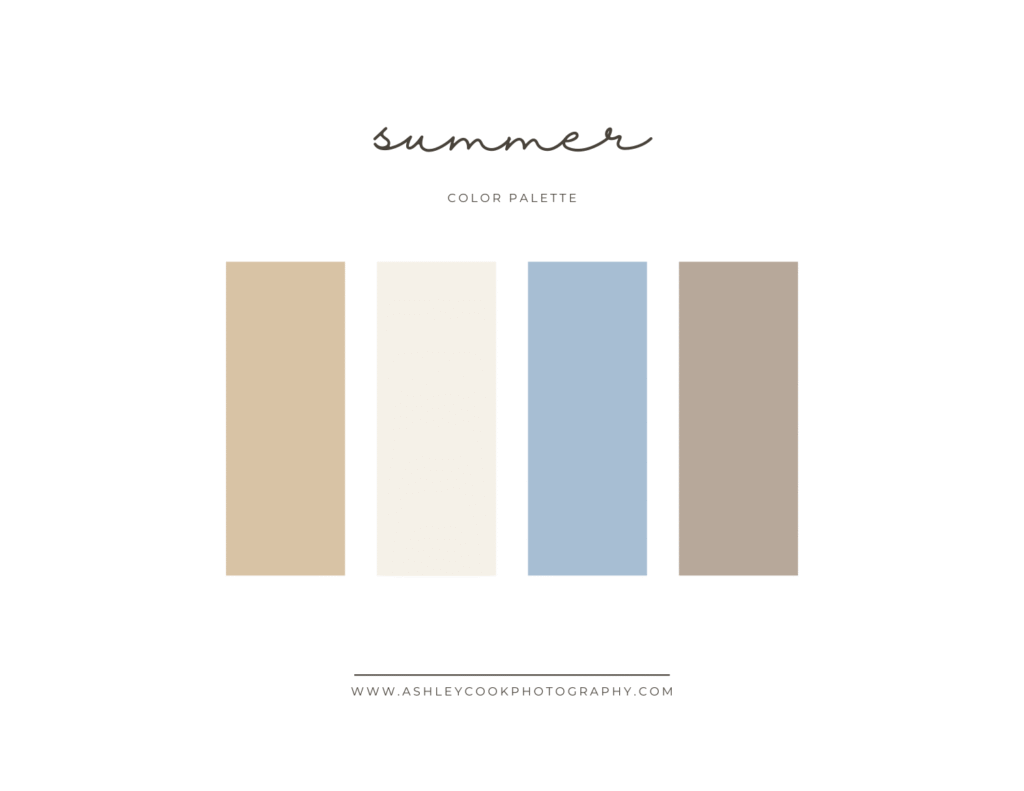summer family pictures color scheme