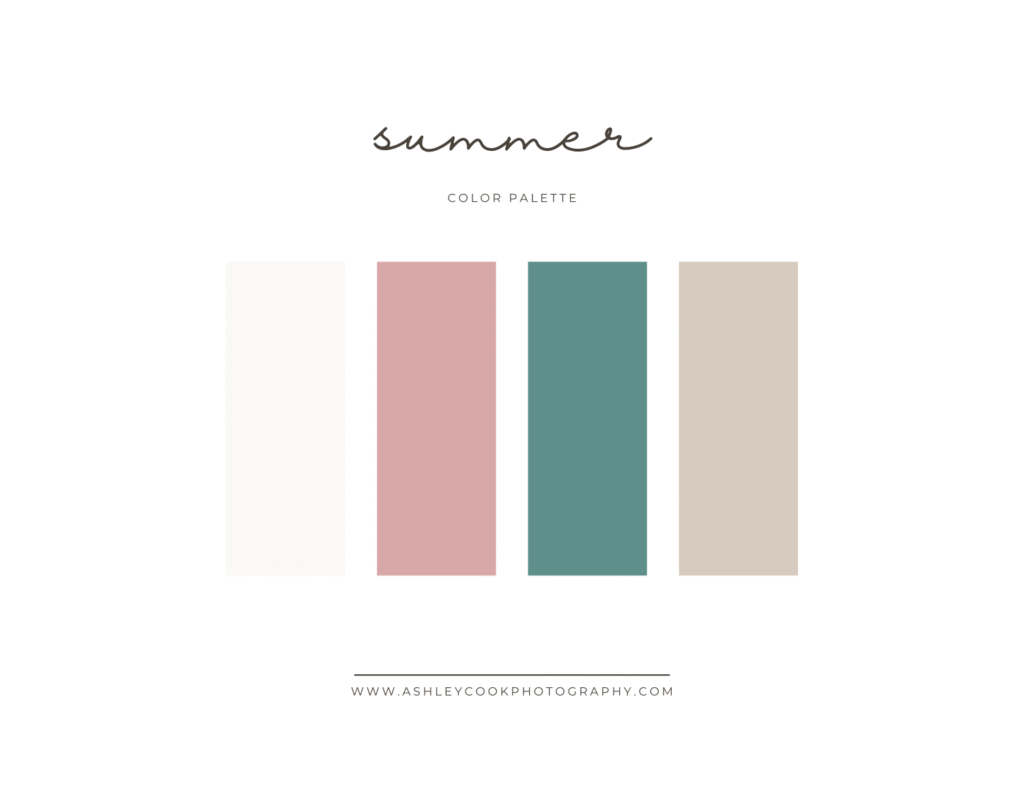 summer family pictures color scheme