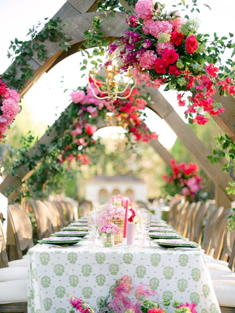 Luxury wedding reception inspiration designed by Britt Jones Co
