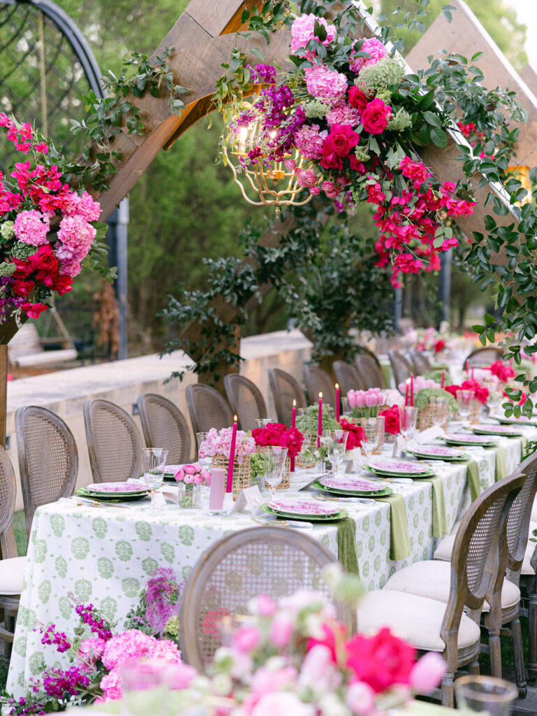 Luxury wedding reception inspiration designed by Britt Jones Co