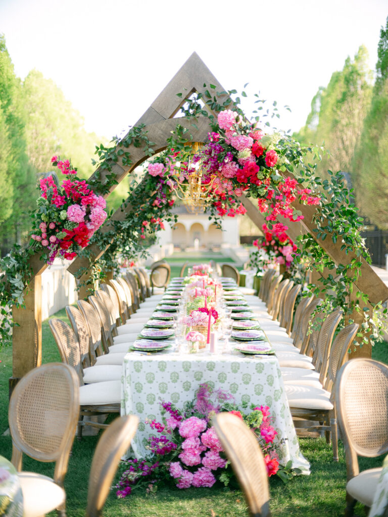 Luxury wedding reception inspiration designed by Britt Jones Co